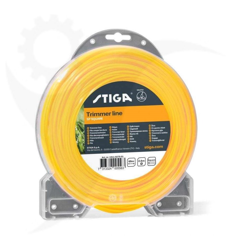 Trimmertråd fyrkantig 2.4mm, 69m, 1911-9275-01