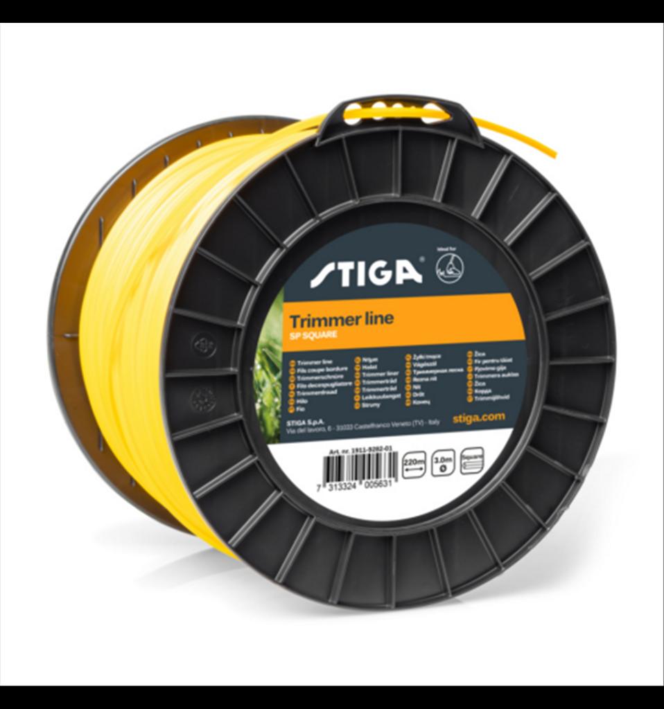 Trimmertråd fyrkantig 3.0mm, 222m, 1911-9282-01