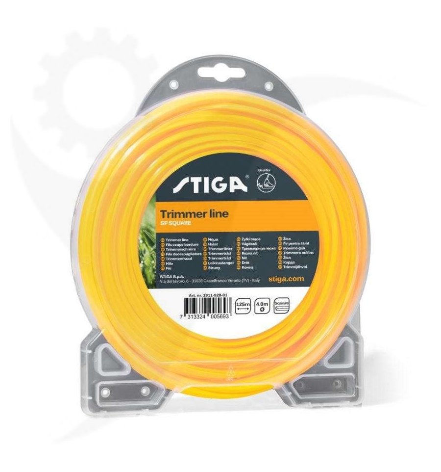 Trimmertråd fyrkantig 4.0mm, 12m, 1911-9287-01