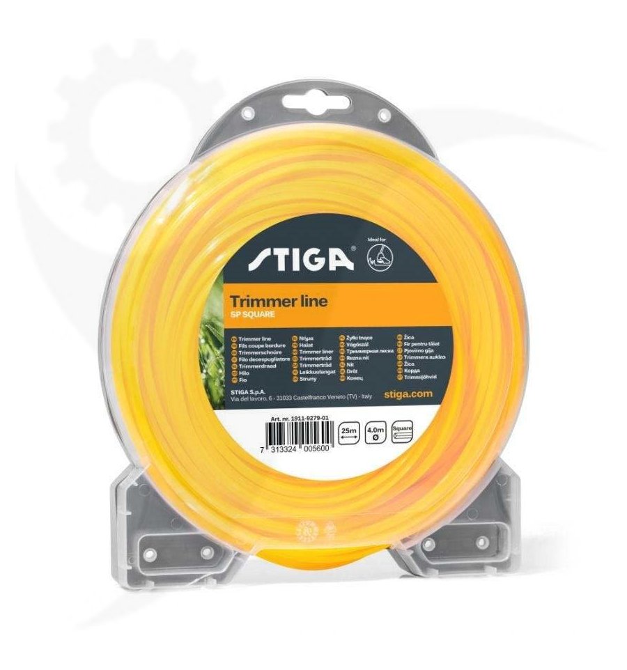 Trimmertråd fyrkantig 4.0mm, 25m, 1911-9279-01