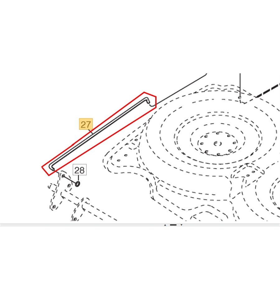 Tryckstång klippaggregat, 1134-4294-02