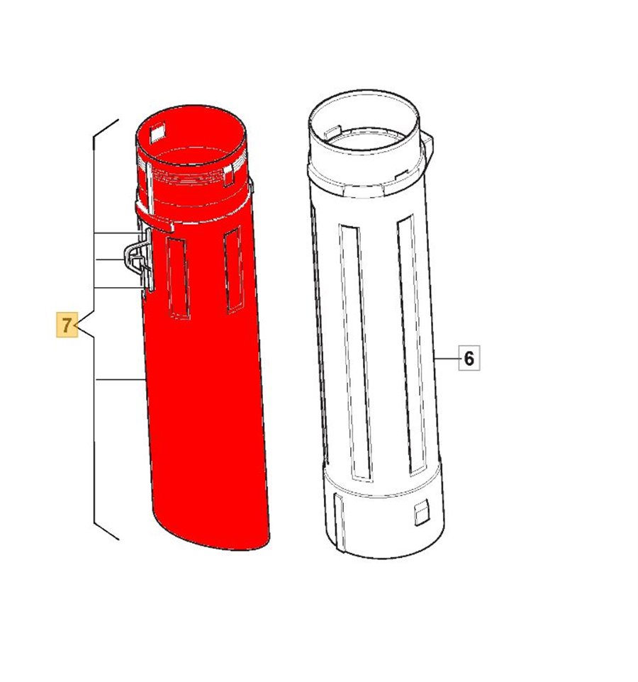 Uppsugningsrör SBL2600, BL130C, 118801641/0