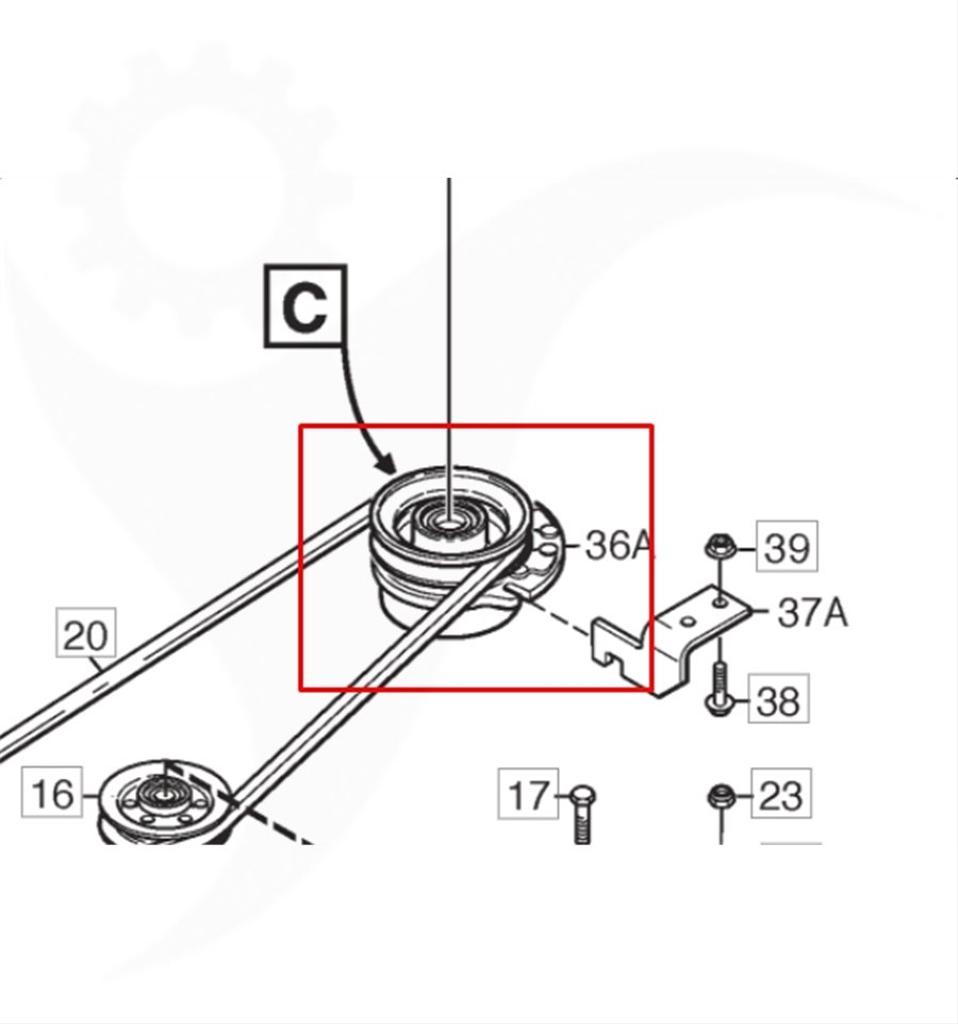 Magnetkoppling Park Pro 16, 18, 20, Svan 4WD, 1134-7430-01