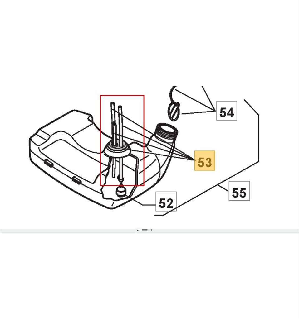 Tätning inkl bränsleslangar SB40, SB43, SB44, SB52 P, 8745542