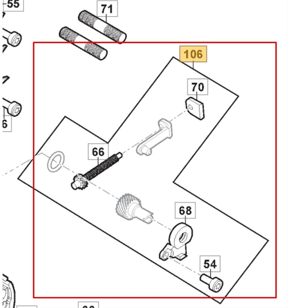 Kedjespännare komplett SP386, SP466, 118804928/1