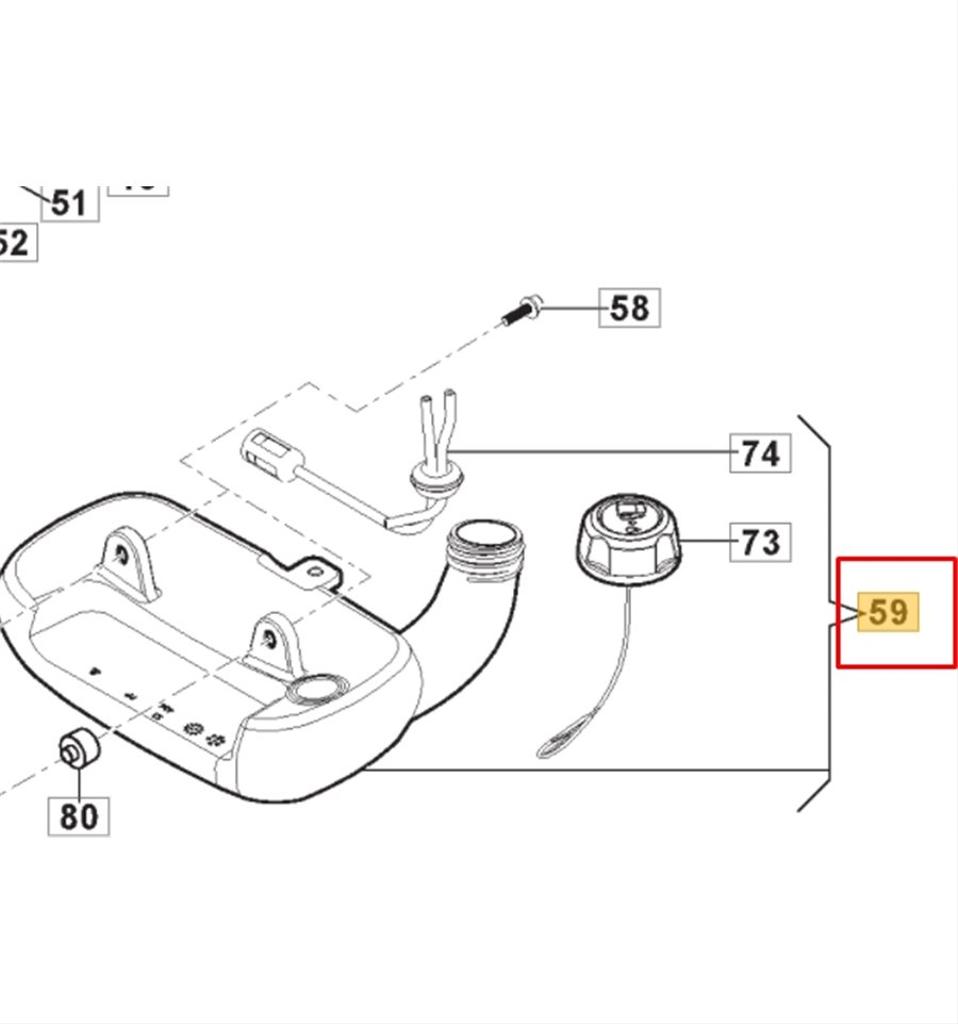 Bränsletank SBC242, SBC252 m.fl. 118804004/0