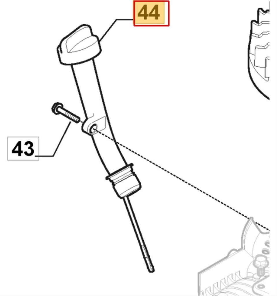 Oljerör inkl oljesticka ST170 m.fl. 118551444/0