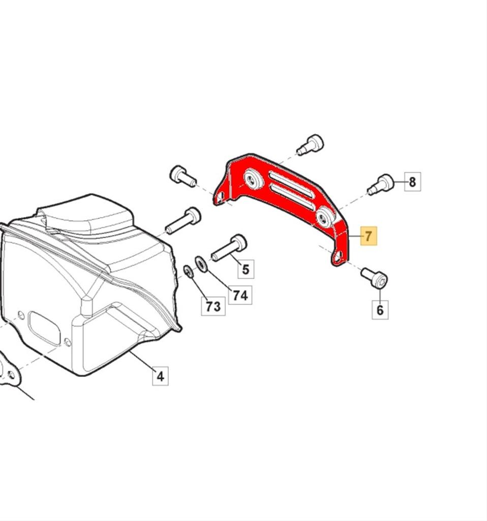 Ljuddämparskydd SP466, SP526, 118804920/0