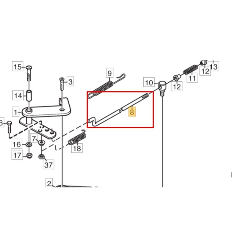Reglagestång Park, 1134-3377-02