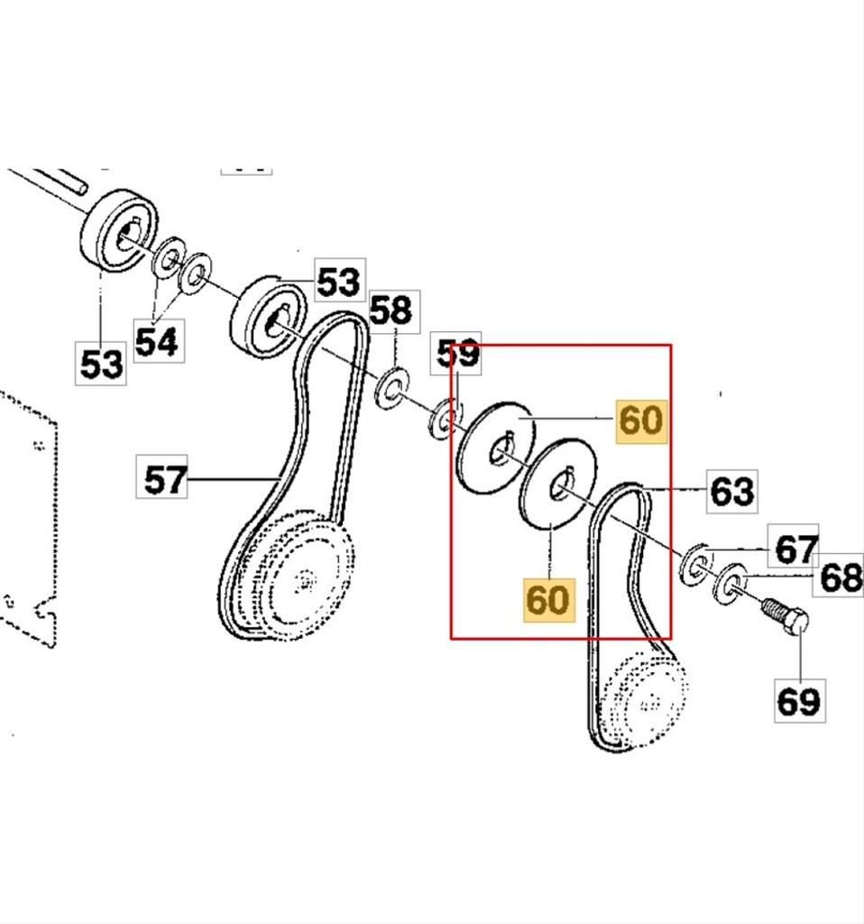 Motorremskiva Snow Buster, King, 928E m.fl. 1812-1351-01