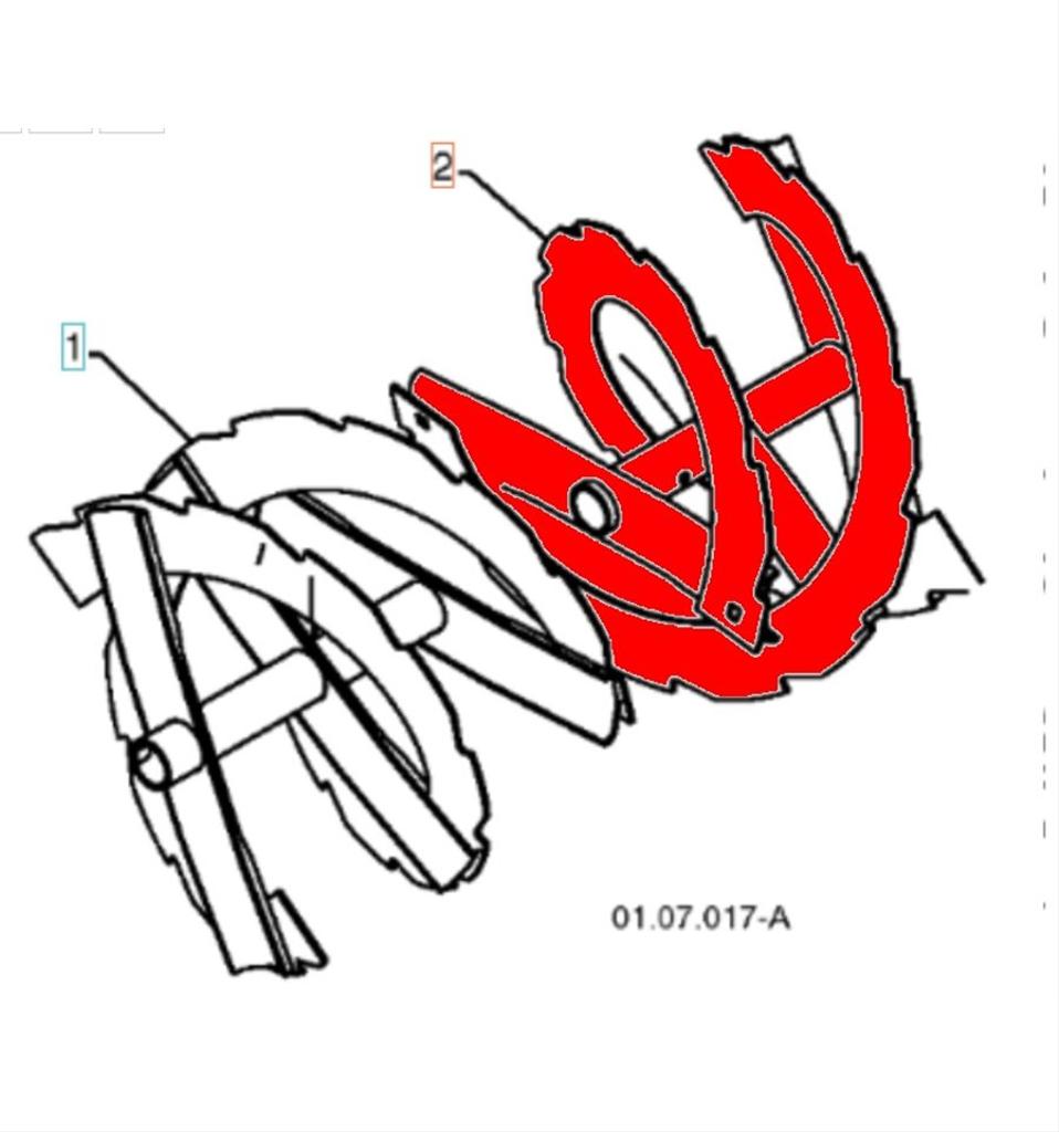 Inmatarskruv höger ST227, 14527 LS, XLS, 9027STE, 5324362-56