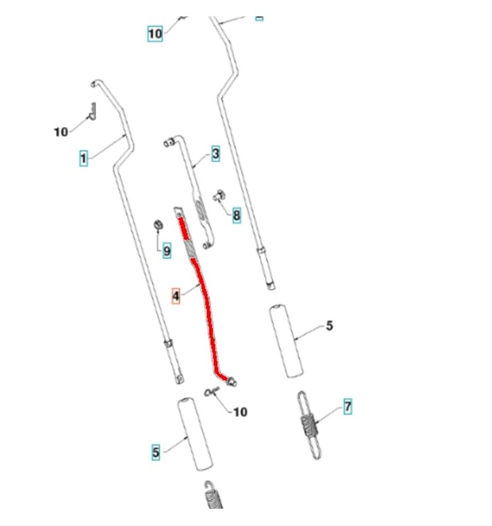 Växelstång nedre, 5321877-16