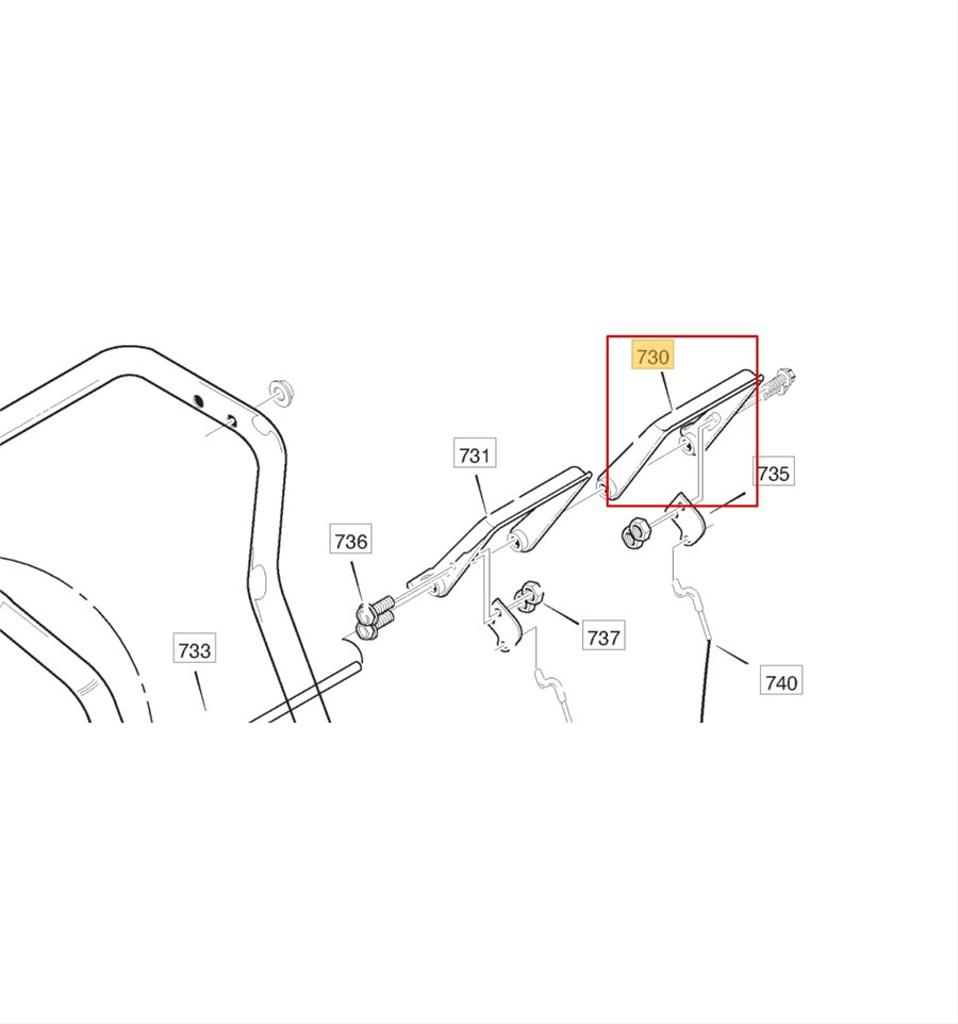 Kopplingshandtag VÄ Snow Blizzard, Buster, King 1812-0932-01