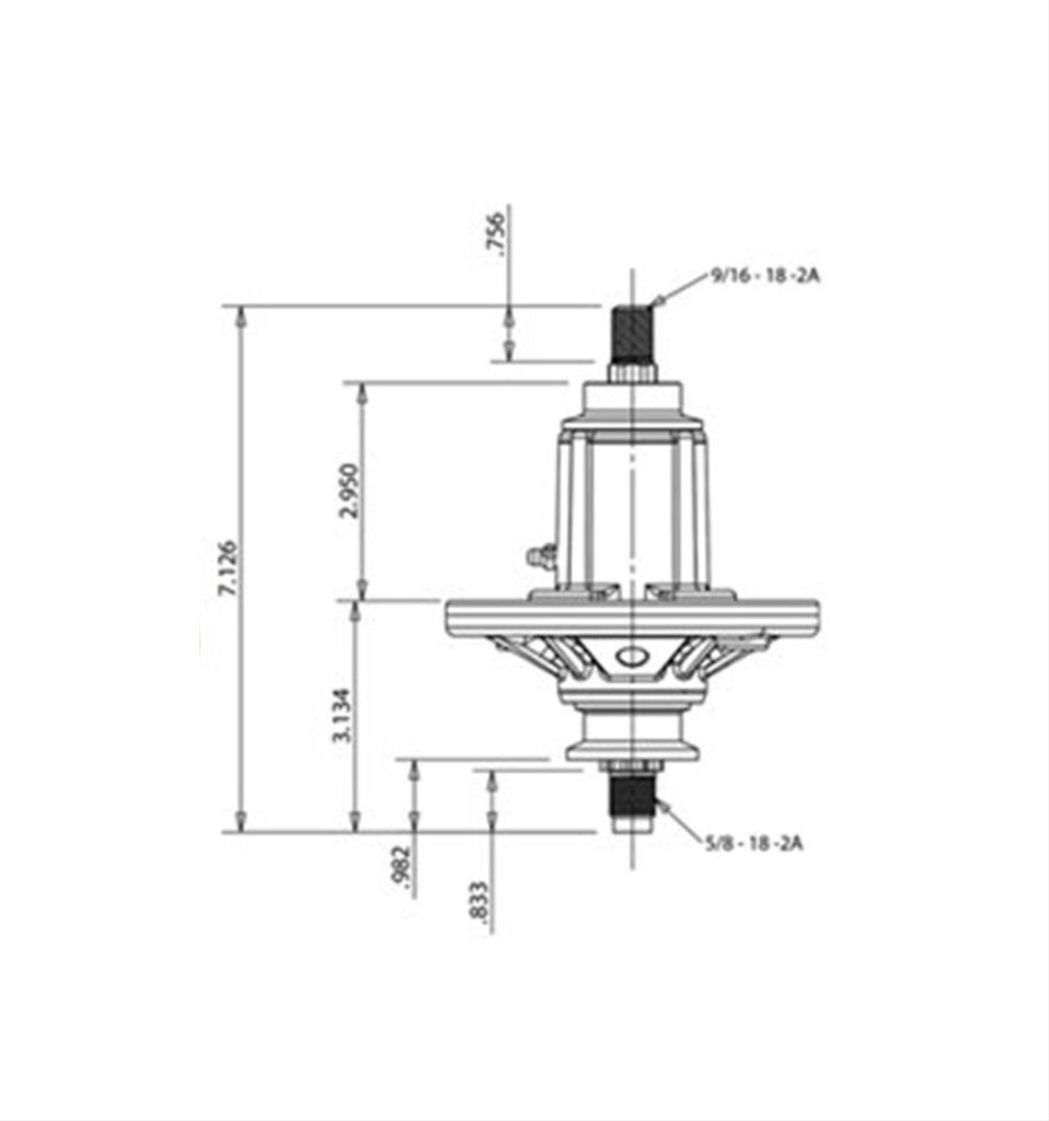 Knivspindel John Deere GY20454, GY21098