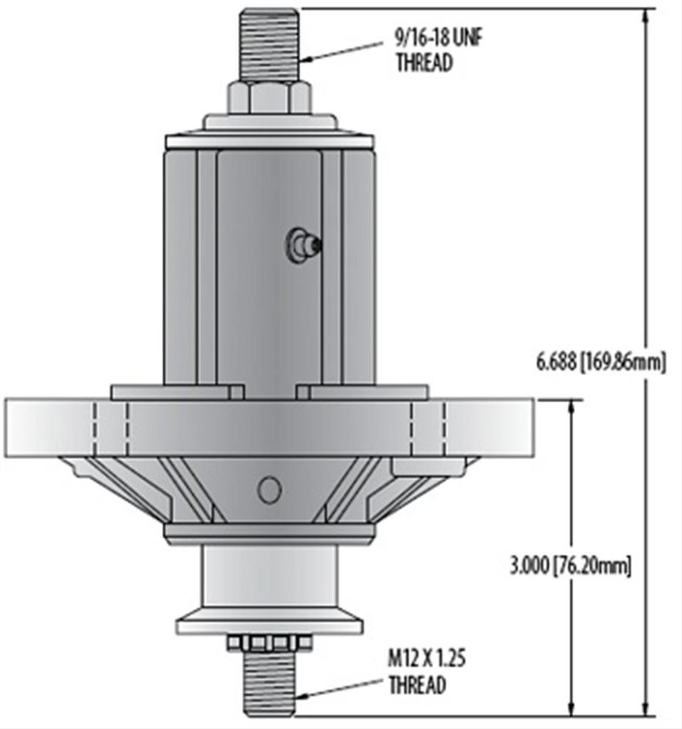 John Deere knivspindel X300, X324, Z225, m.fl. AM136733