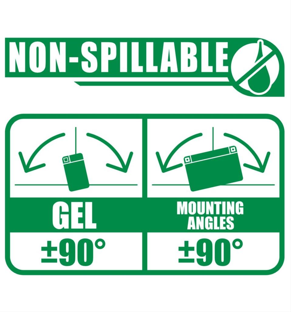 Batteri FTX4L-BS GEL, YTX4L-BS, 12V, 5,0Ah, moped, motorcykel m.fl.
