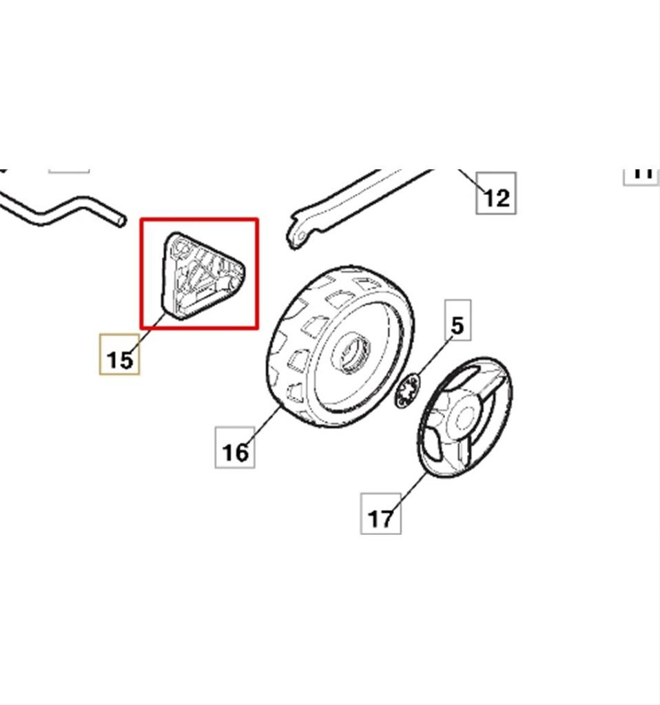 Hjulhållare Combi 40E, 40AE, 322785438/0