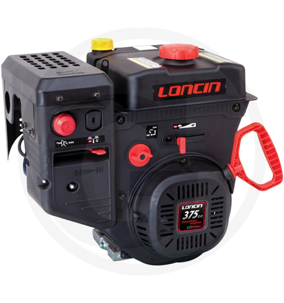 Motor snöslunga Loncin OHV 10,5hk,  Elstart, horisontel 25mm,  LC185FDS