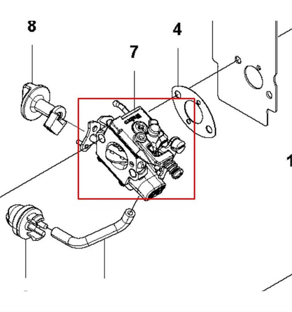 Förgasare B40B, B40BT, 5864910-01