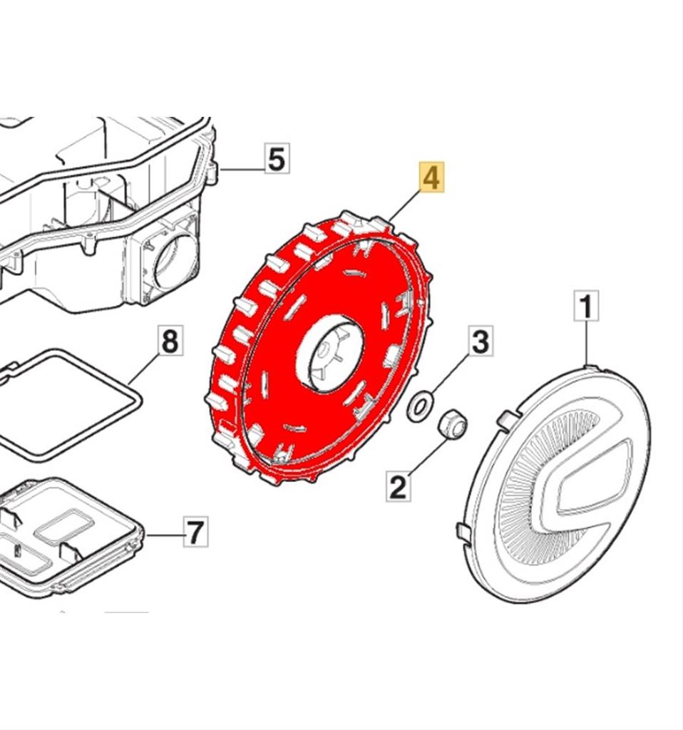 Bakhjul G300, G600, A1500, 381007824/0