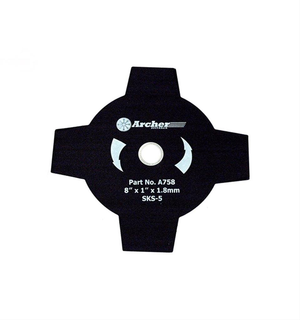 Gräsklinga fyrtandad 200 x 25,4 / 20 x 1,8mm