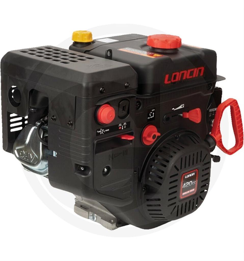 Motor snöslunga Loncin OHV 12hk,  Elstart, horisontell 25mm, LC190FDS