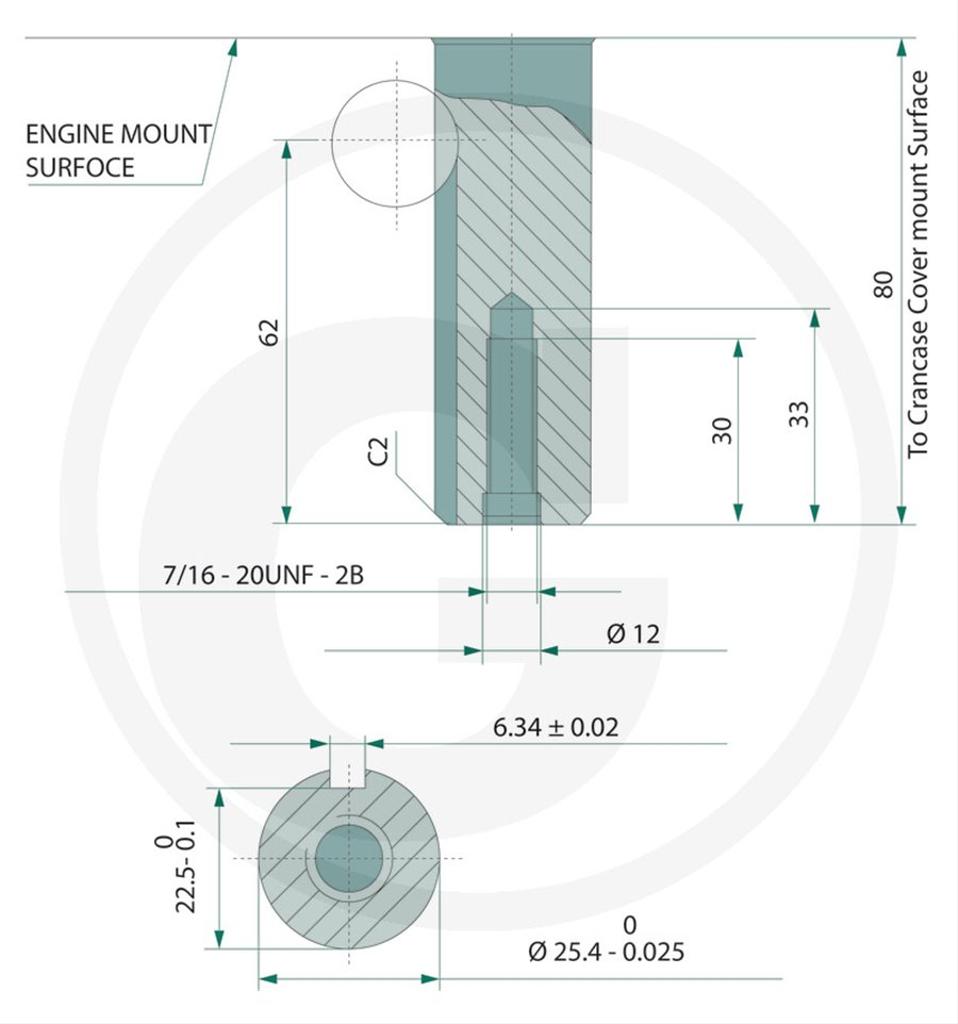 Motor åkgräsklippare Loncin 12hk, 432cm³, 1-cyl, LC1P90F