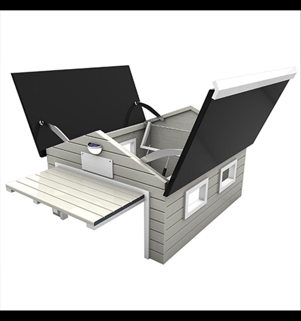 Hus till robotgräsklippare Home Plus grå