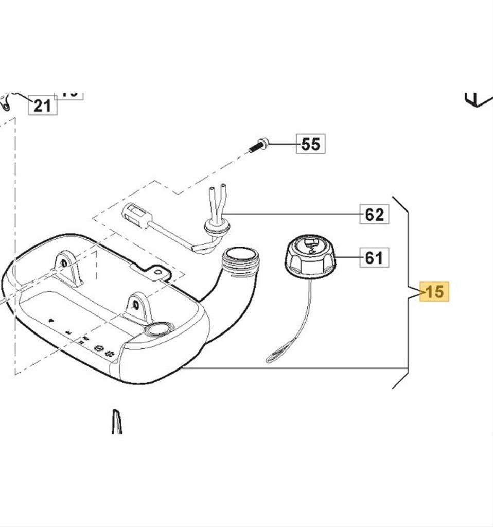 Bränsletank BC535, SBC232, 233, 118804003/0