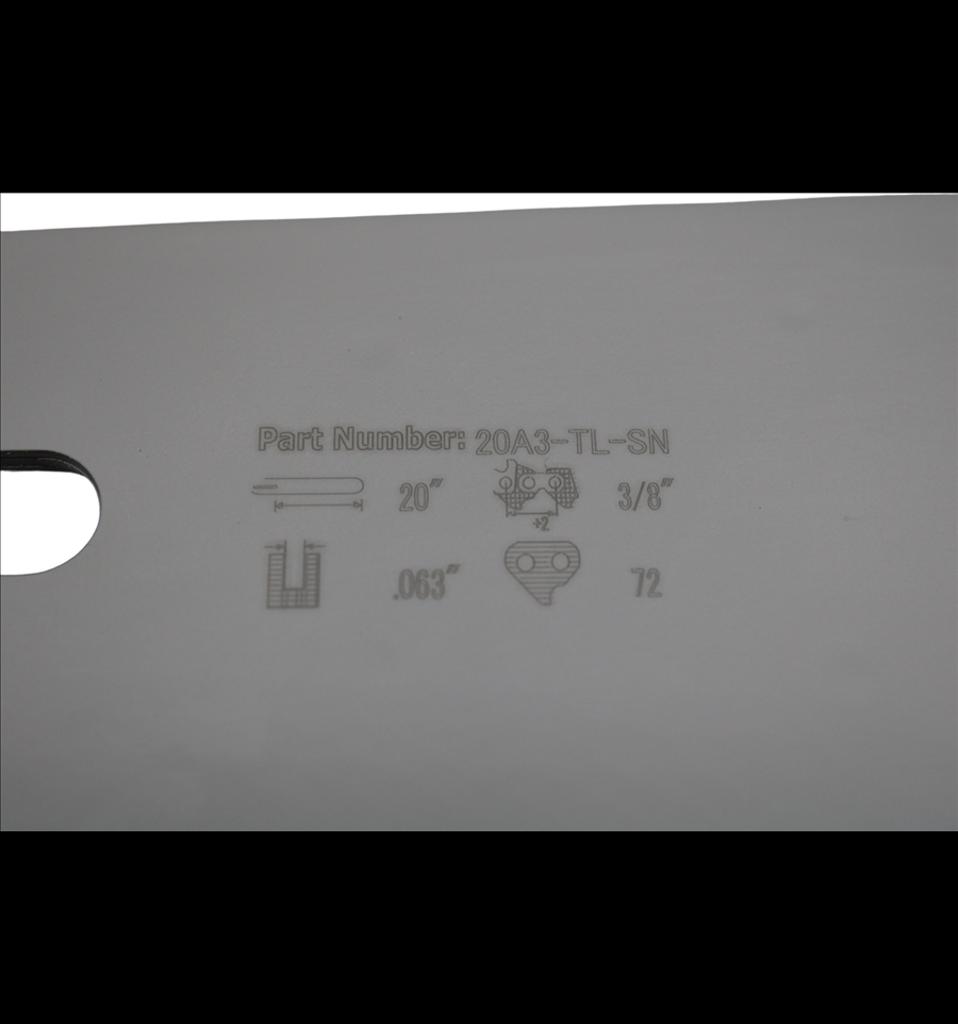 Motorsågssvärd 20 tum 3/8", D025, 1,6mm Premium