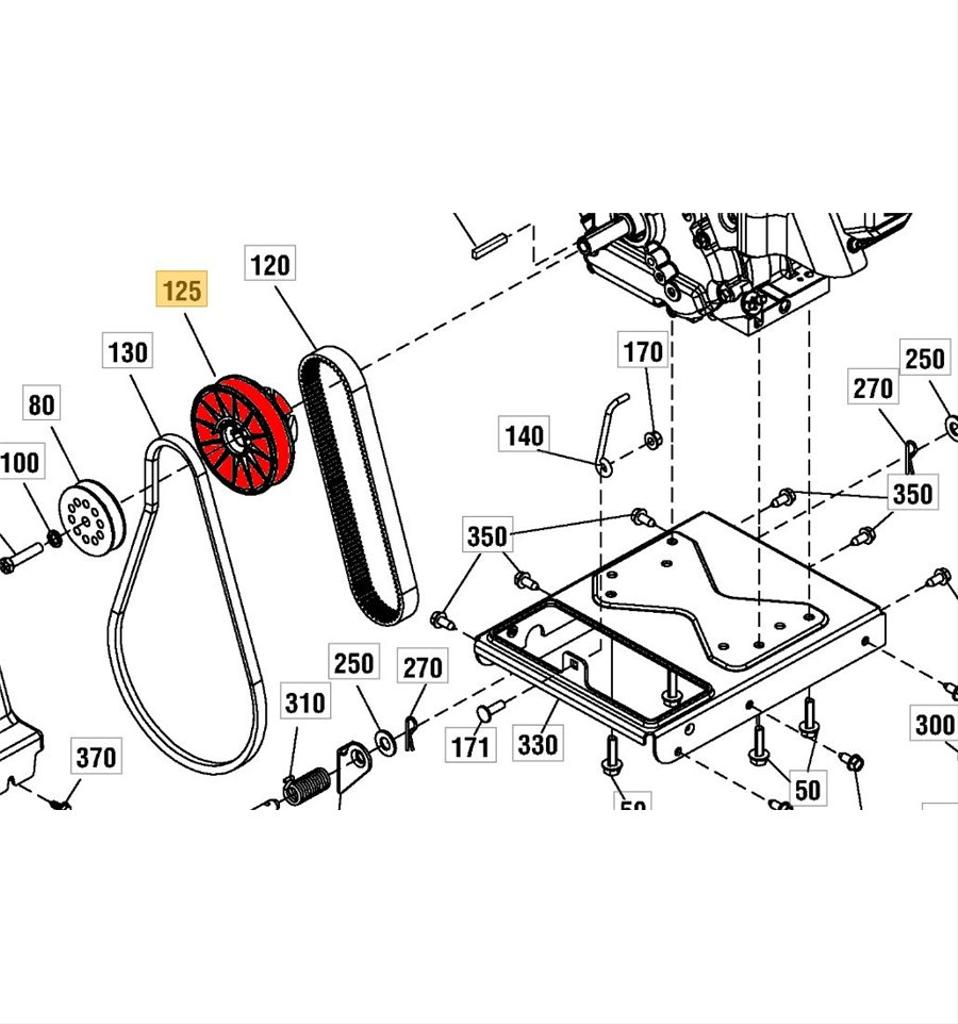 Remskiva Snow Flake, Snow Power, 1812-2507-01