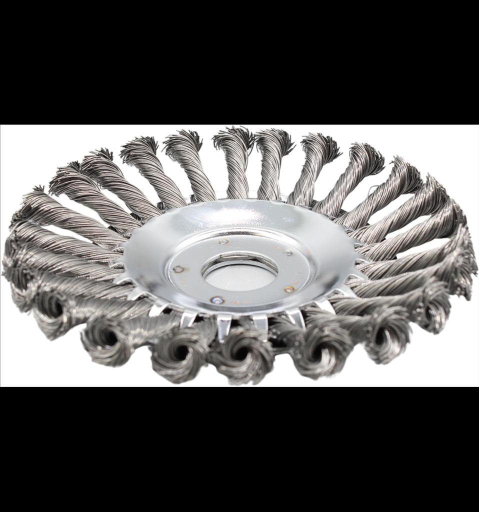 Ogräsborste 153x25,4mm till röjsåg, inkl. 20mm adapter