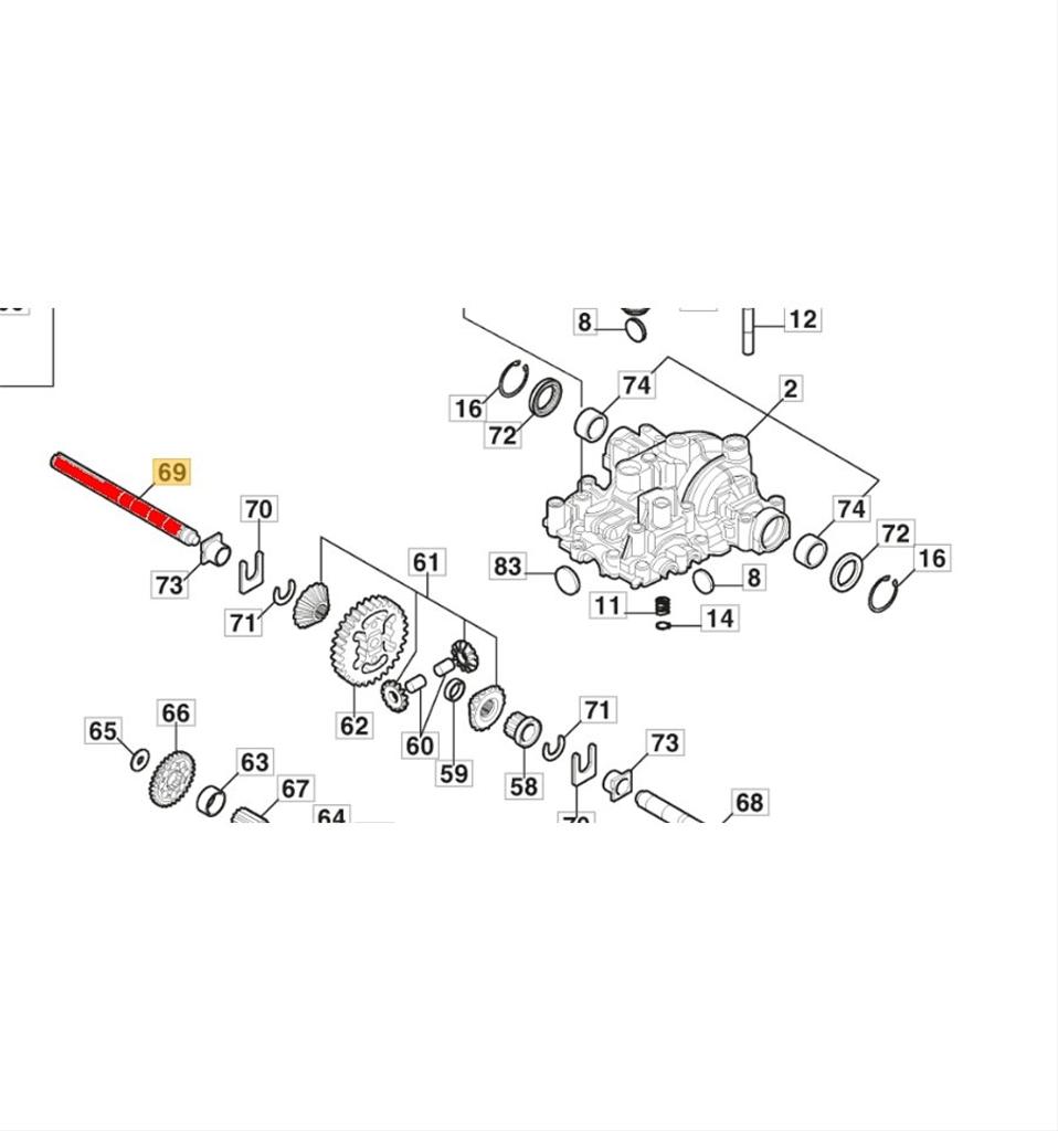 Hjulaxel Park Pro 340IX, 540IX, 740IOX, KTM10G, 1139-1433-01