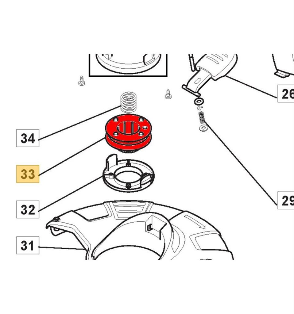 Trimmerspole med tråd SGT2220A, 2530002-01A