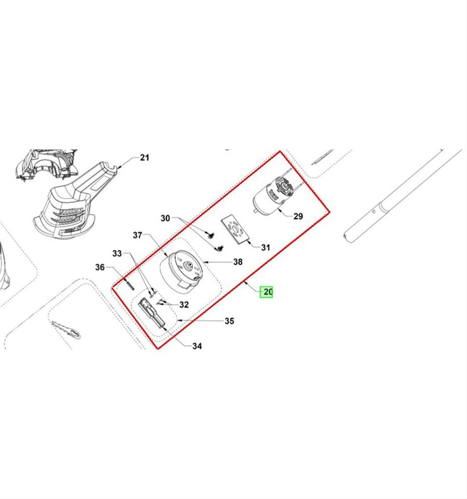 Motor RLT1825LI, OLT1825M, RY18LT25A, 5131034665