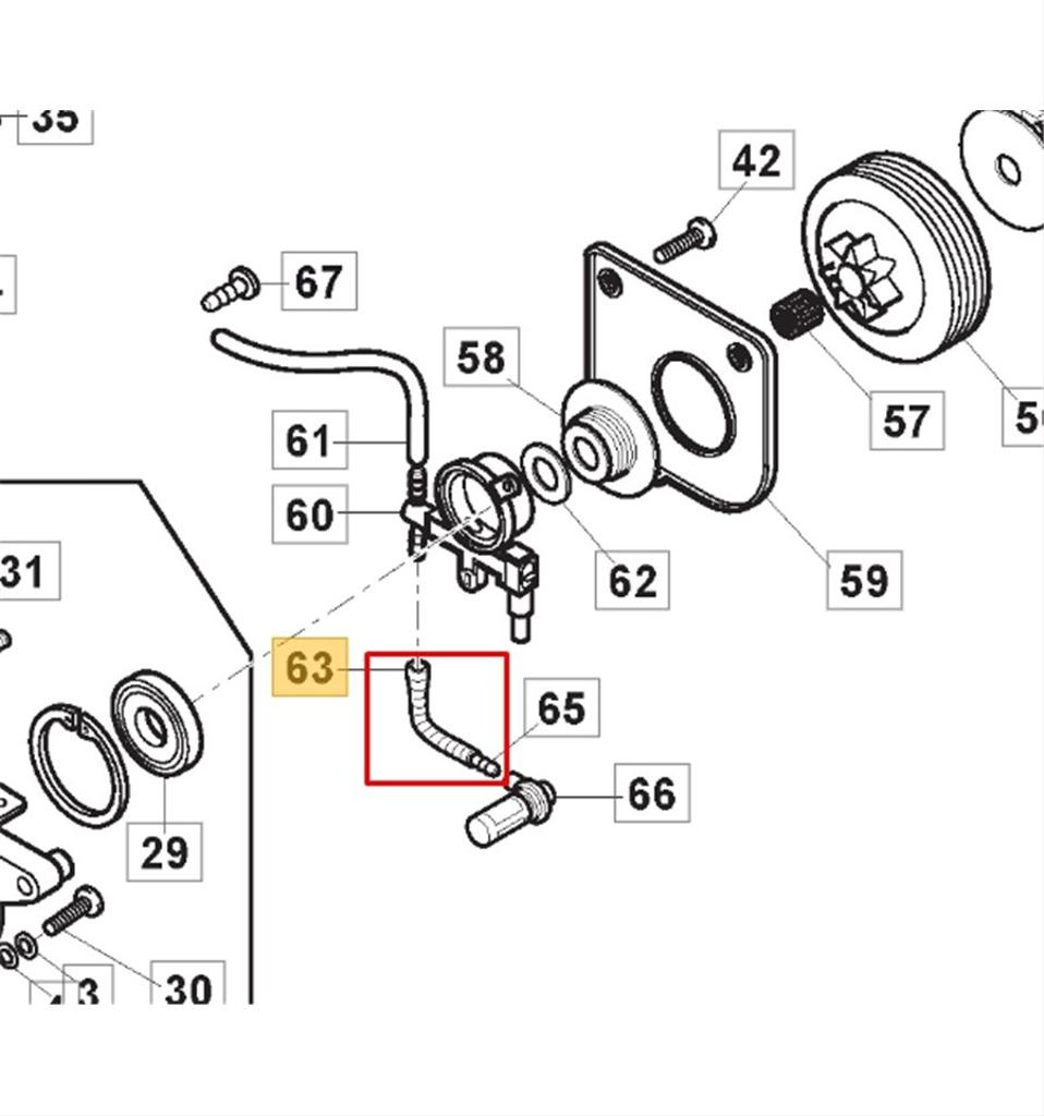 Oljerör SP37, SP372, SP375, SP405, 118800255/0