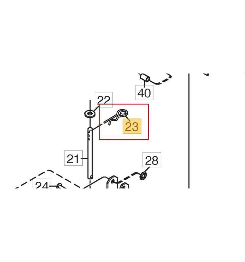 Låssprint Stiga klippaggregat Combi 85, 95, 105,  m.fl. 9598-2001-02