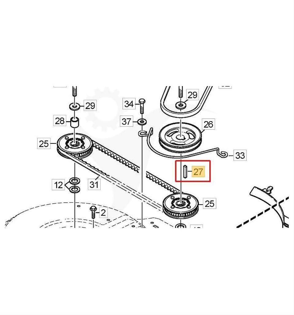 Plattkil 12mm, Stiga Combi 90, Combi 95 m.fl 9600-0168-01
