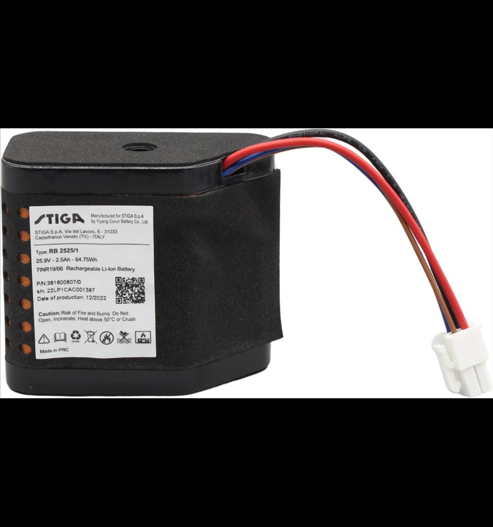 Batteri 25V, 2,5aH, G600, Stig, 381600607/0