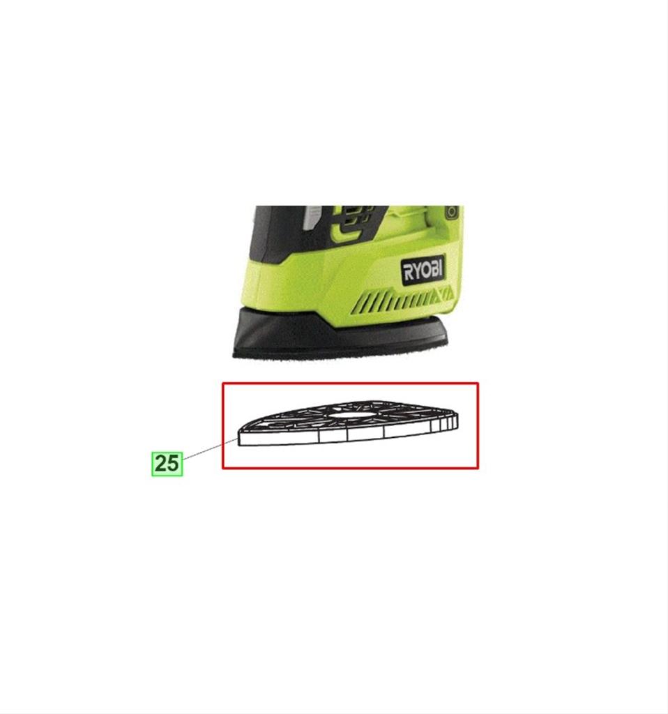 Ryobi slipplatta R18PS-125SR, 5131042538