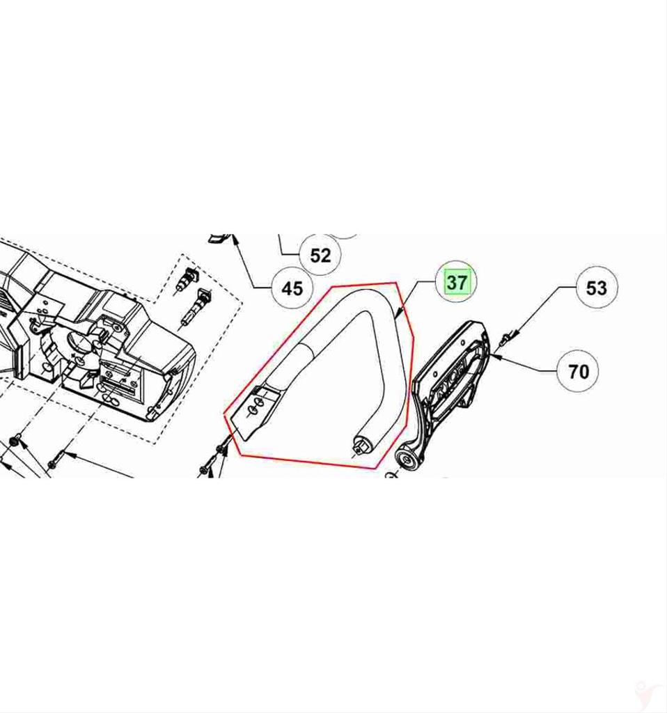 Handtag främre, RY36CSX35A, 5131042649