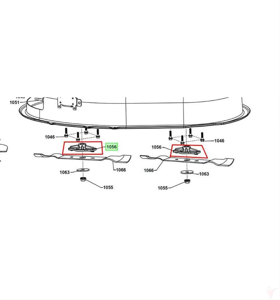 Knivfäste ZTR480EX, RY48RM76A, 5131043471