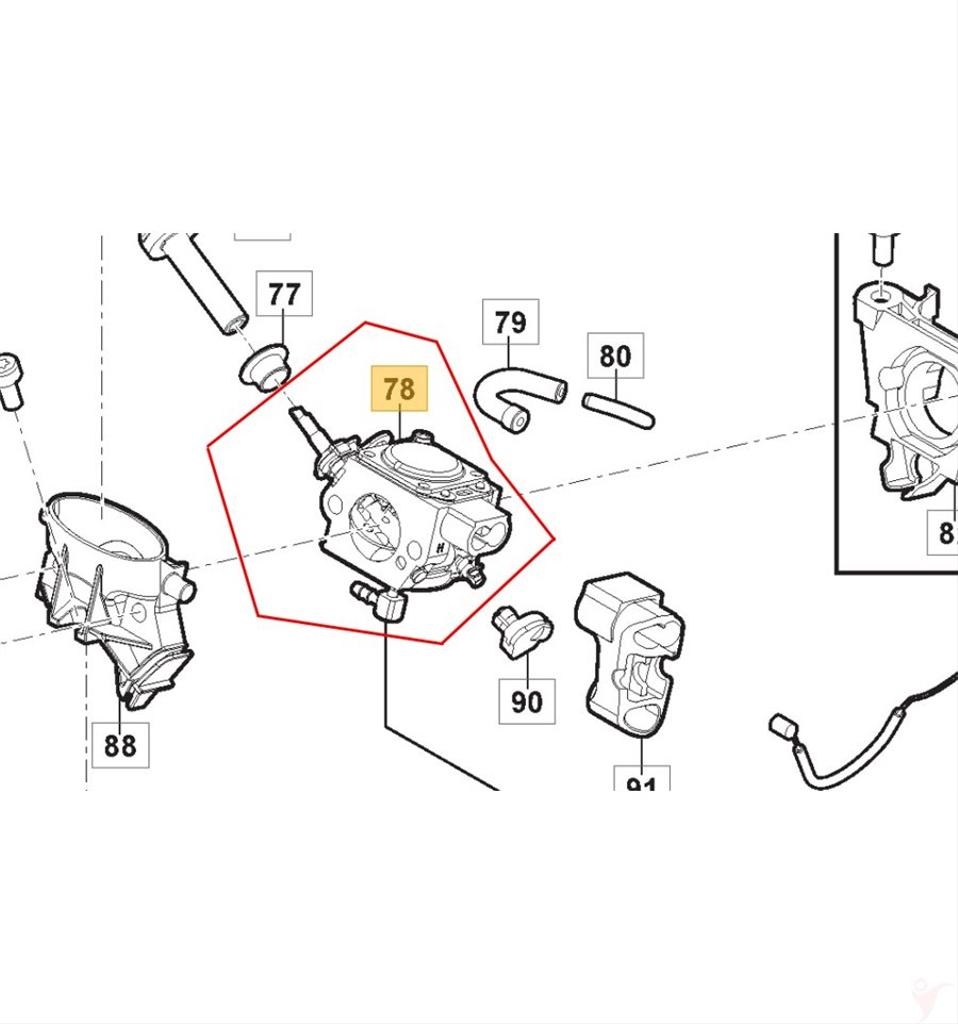 Förgasare SP466, SP526, 118804927/0