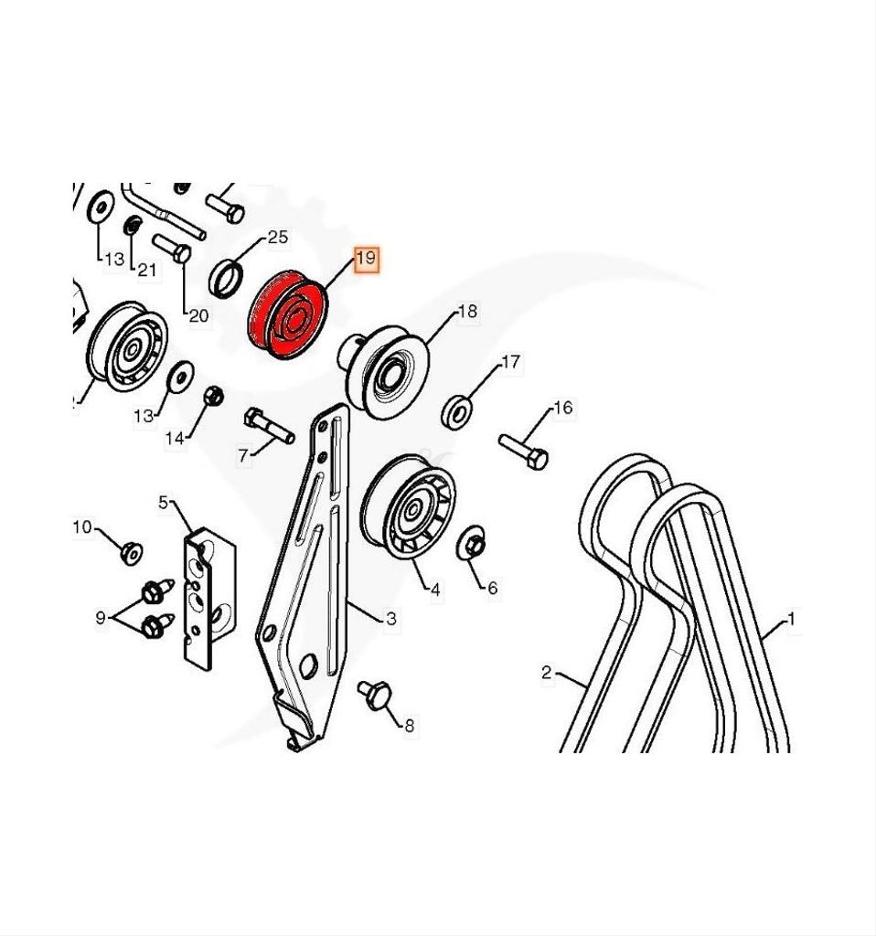 Remskiva ST324, PM85, ST276, ST2109, 5959266-01