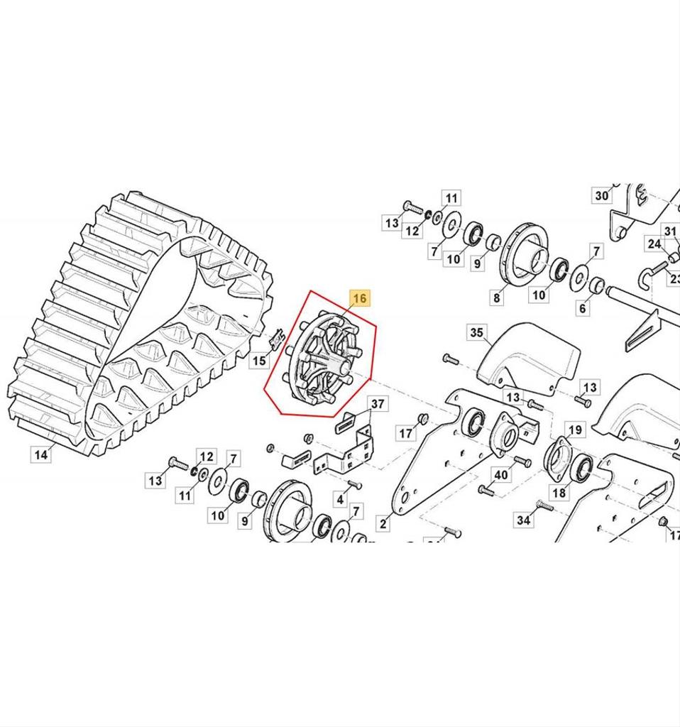 Drivhjul ST5266 TRAC, ST6272 TRAC, 118820354/0