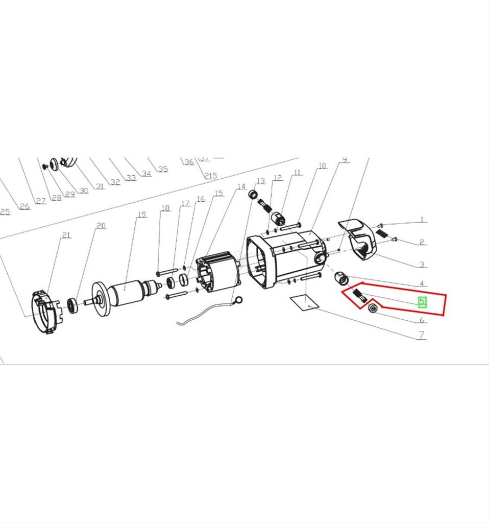 Kolborste EMS216, EMS216L, EMS216L-LSG, 5131032218