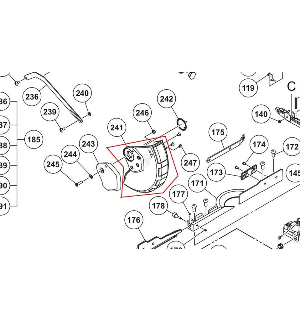 Klingskydd Hitachi C8FSHG, 95375572, 375572