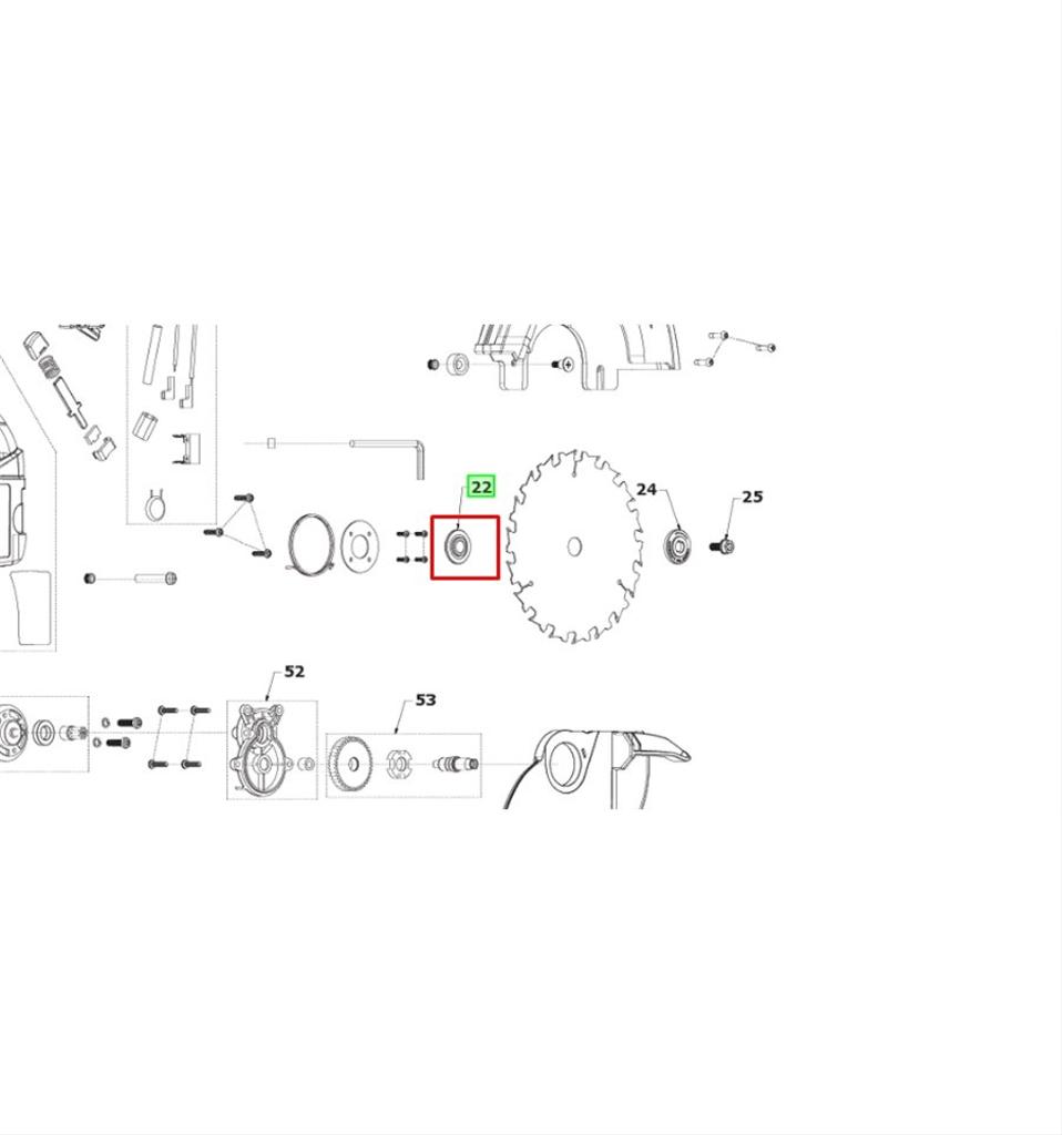 Ryobi Flänsbricka R18CS-L40S, R18CS, 5131041789