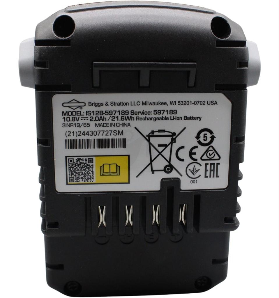 Briggs & Stratton Batteri InStart, 597189, 593560