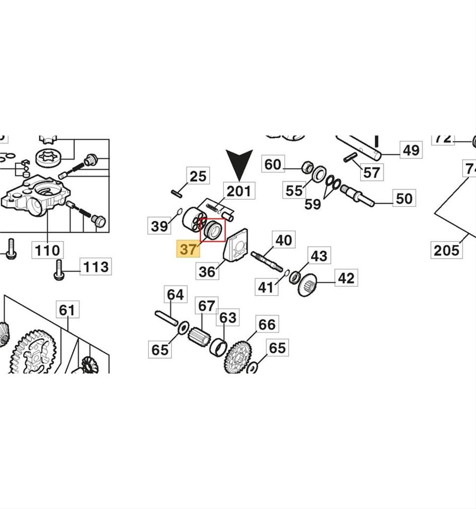 Stiga Lager transmission 1139-1438-01